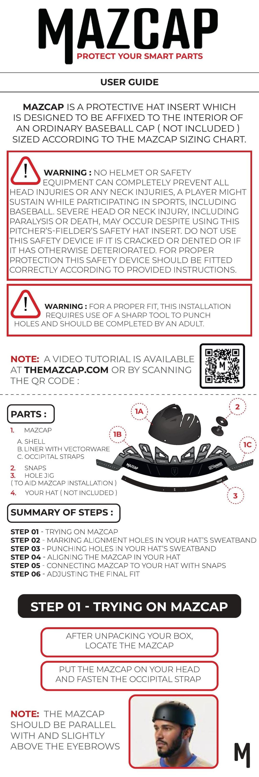 MAZCAP user guide page 1