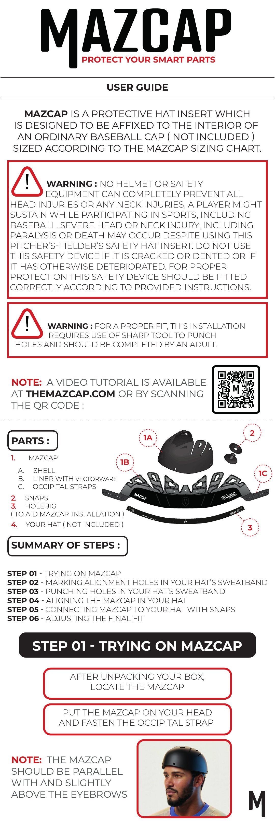 MAZCAP user guide page 1