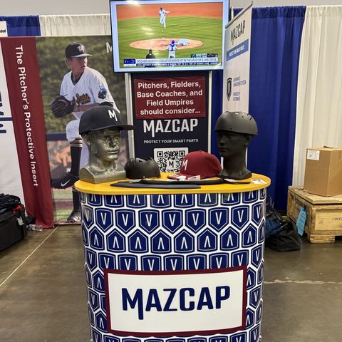 MAZCAP worn on the field