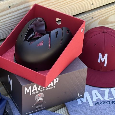 MAZCAP worn on the field